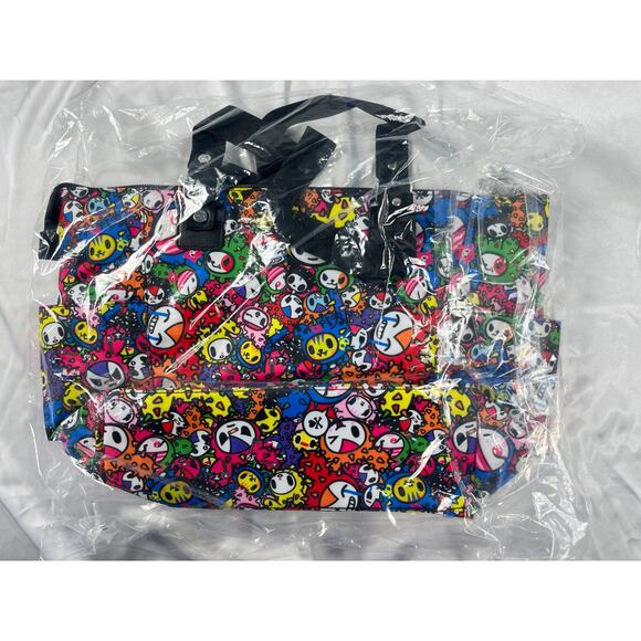 Tokidoki Cactus Friends Zipper Tote Shoulder Bag Purse Bastardino Sandy Rainbow - Picture 13 of 13